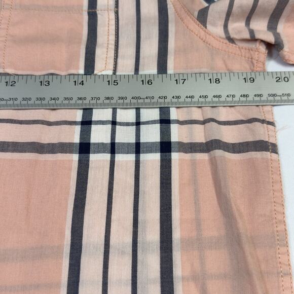 Arizona Jean Co. Short Sleeve Button-Up Shirt Size XL 18/20 Peach Taffy - Picture 3 of 6